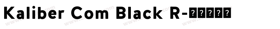 Kaliber Com Black R字体转换